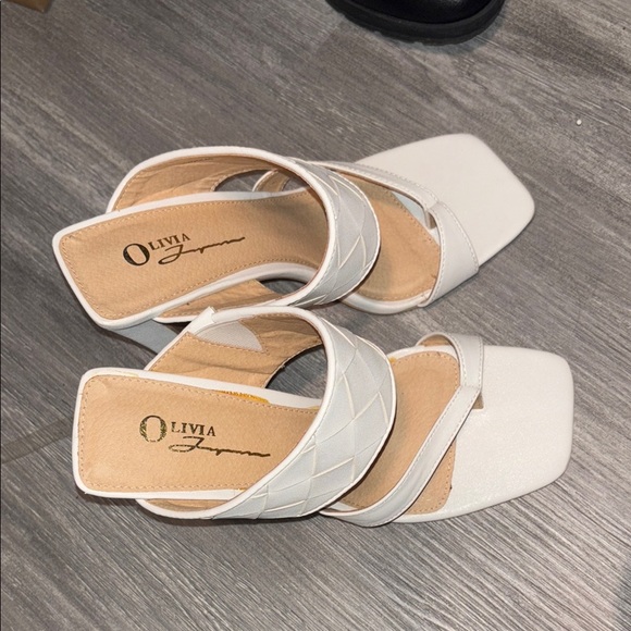 Women's White Sandals - Picture 4 of 4